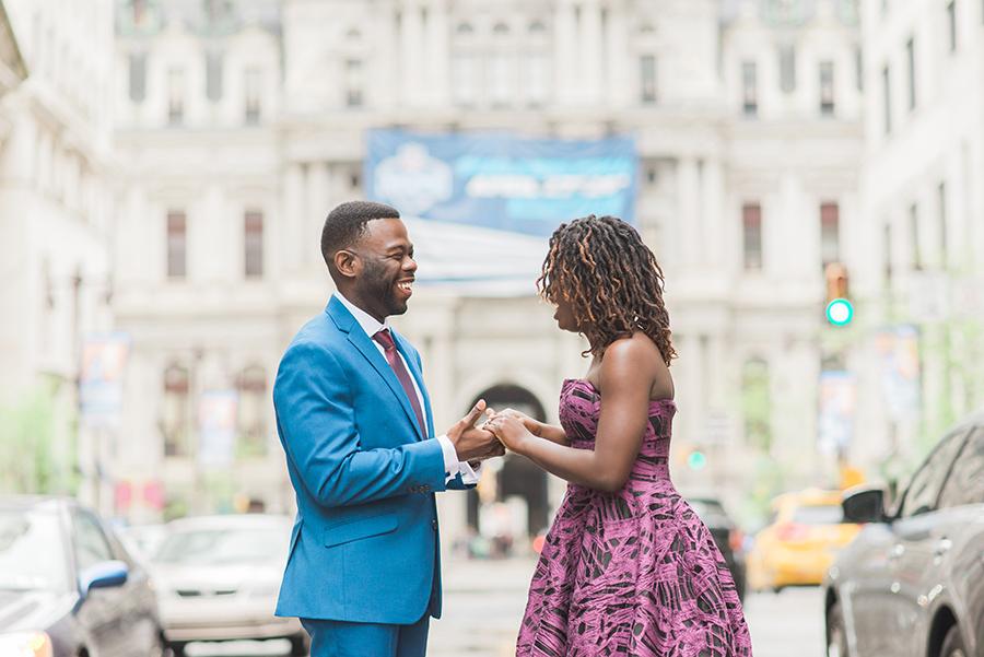 Center City Engagement Session by Tonjanika Smith Photography | Philly ...